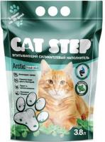 CAT STEP наполнитель для кошек силикагель впит Crystal Fresh Mint