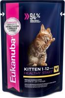 Eukanuba влажный корм для котят всех пород, курица в соусе