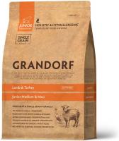 Grandorf корм для юниоров всех пород, ягненок с индейкой