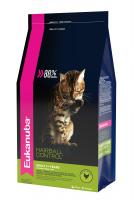 Eukanuba Hairball Control сухой корм для взрослых кошек "Вывод шерсти" редко выходящих на улицу