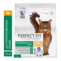 Perfect Fit корм для взрослых стерилизованных кошек всех пород, курица