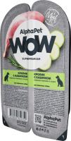 AlphaPet Wow SuperPremium влажный корм для взрослых собак, кролик с кабачком