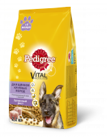 Сухой корм Pedigree Vital Protection для щенков крупных пород с курицей и рисом, с 6 месяцев