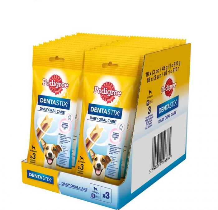 Pedigree Denta Stix лакомство для собак мелких пород для снятия зубного камня