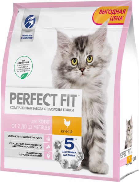 Perfect Fit корм для котят всех пород, с курицей