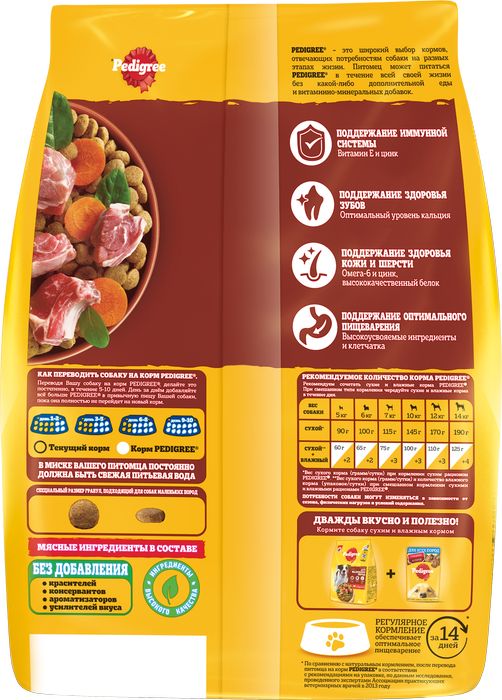 Pedigree корм для взрослых собак малых пород, говядина