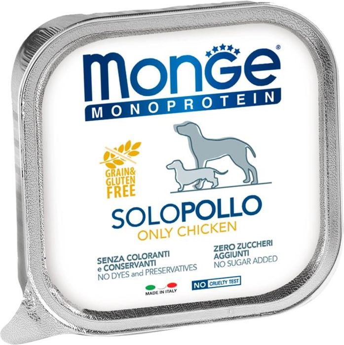 Monge Dog Monoproteico Solo влажный корм для собак паштет из курицы
