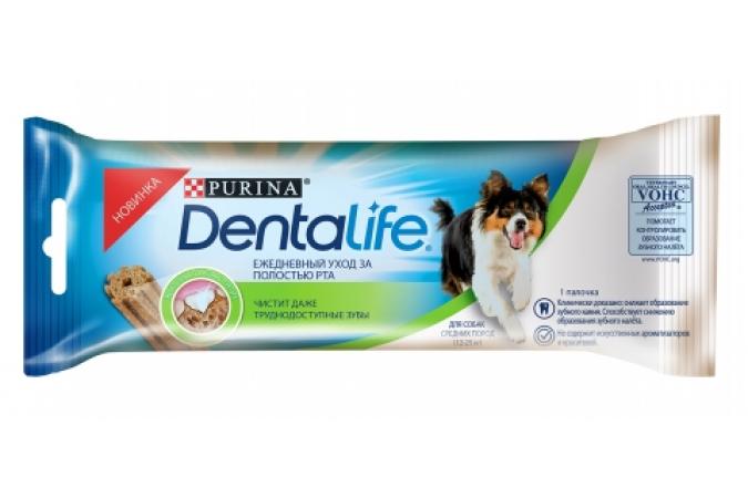 Dentalife лакомство для собак средних пород