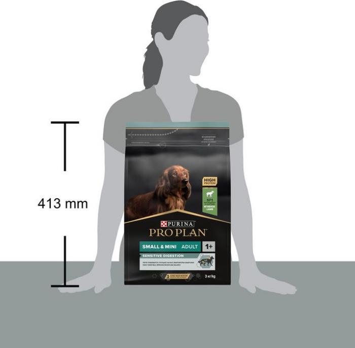 Сухой корм Pro Plan® Sensitive Digestion для взрослых собак мелких и карликовых пород с чувствительным пищеварением, с высоким содержанием ягненка
