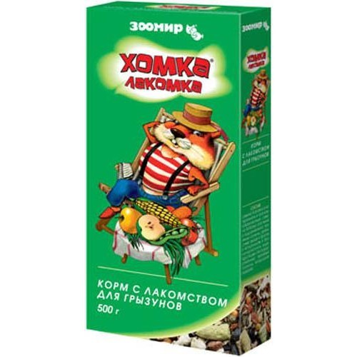 Зоомир Хомка-Лакомка корм с лакомством для грызунов