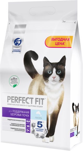 Perfect Fit Здоровье почек корм для взрослых кошек, с лососем