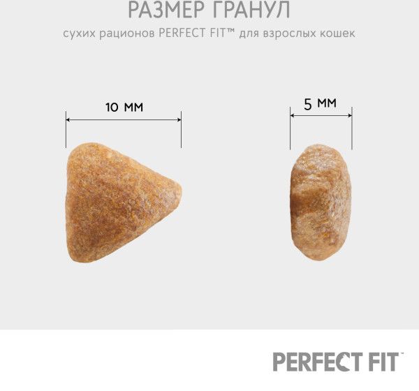 Perfect Fit корм для взрослых кошек всех пород, говядина
