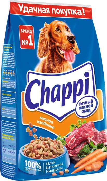 Chappi Мясное изобилие сухой корм для собак