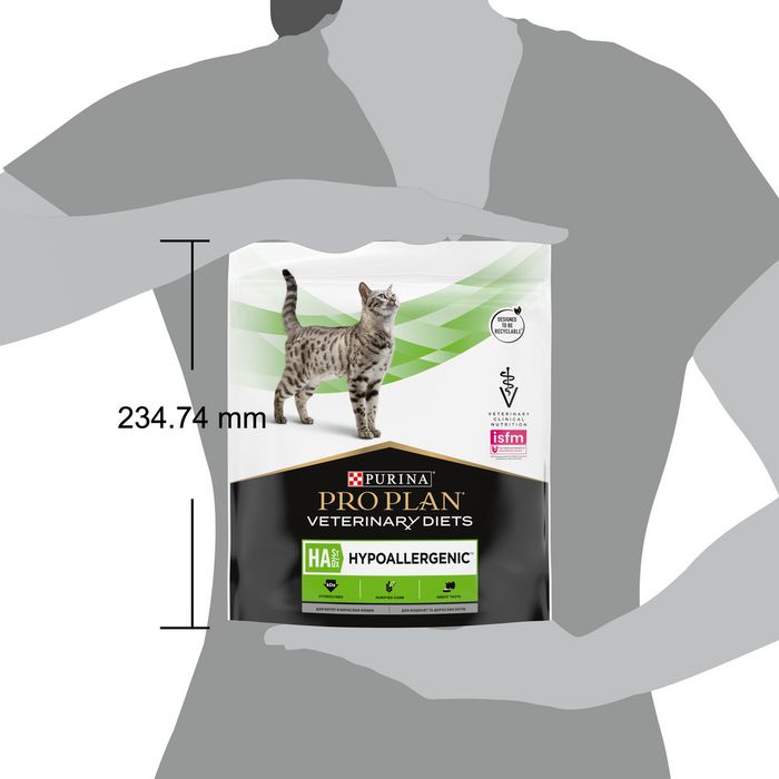 Сухой корм для котят и взрослых кошек диетический Pro Plan® Veterinary Diets HA ST/OX Hypoallergenic при пищевой непереносимости, Пакет