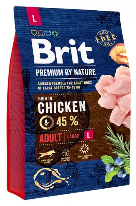 Brit Premium by Nature Adult сухой корм для взрослых собак крупных пород