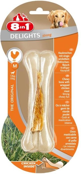 8in1 Delights Pro Dental М лакомство косточка для собак средних пород для чистки зубов