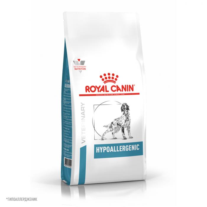 Royal Canin Hypoallergenic лечебный сухой корм для собак с пищевой аллергией или непереносимостью