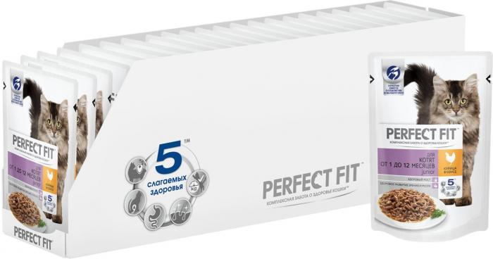 Perfect Fit Junior влажный корм для котят с курицей
