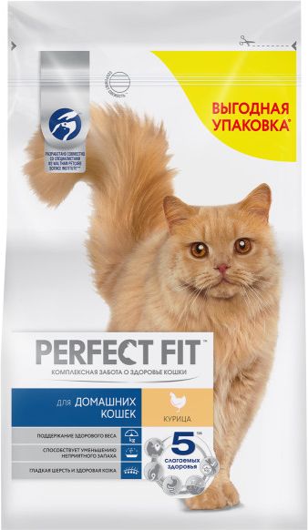 Perfect Fit корм для взрослых кошек всех пород, в домашних условиях, с курицей