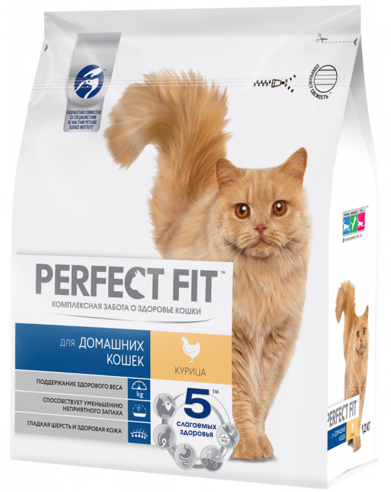 Perfect Fit корм для взрослых кошек всех пород, в домашних условиях, с курицей