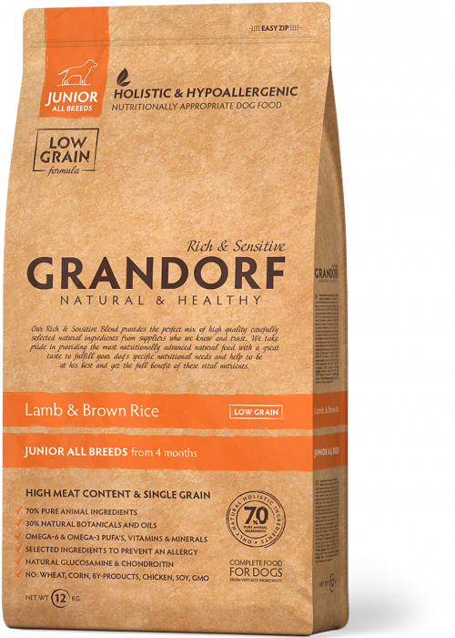 Grandorf Junior сухой корм для юниоров с ягненком и рисом