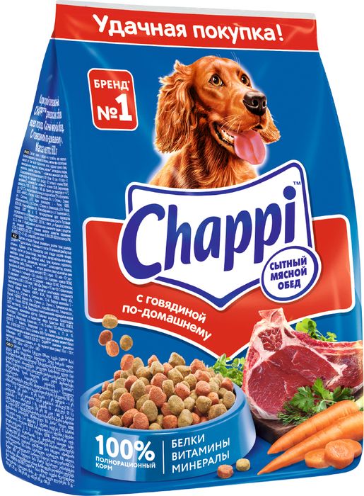 Chappi Говядина по-домашнему сухой корм для собак