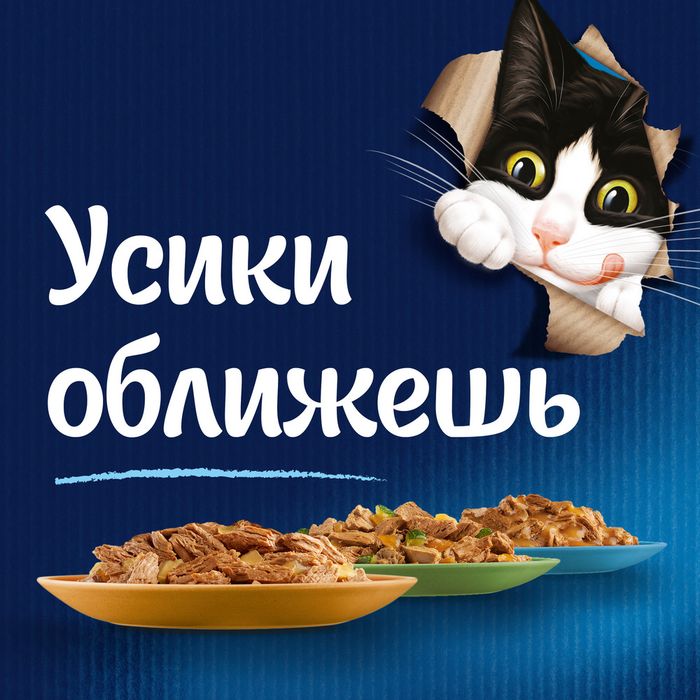 Влажный корм Felix® Мясные Ломтики для кошек, с курицей