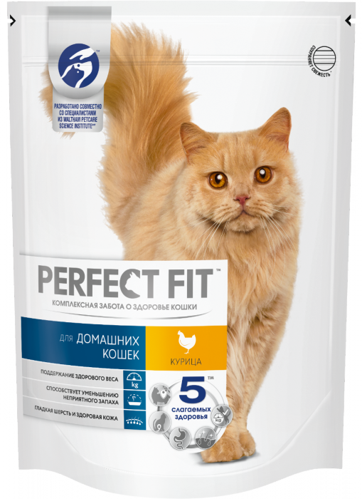 Perfect Fit корм для взрослых кошек всех пород, в домашних условиях, с курицей