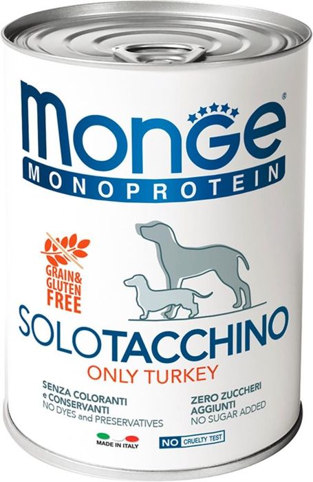 Monge Dog Monoproteico Solo влажный корм для собак паштет из индейки