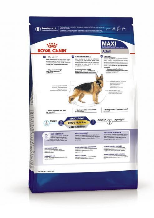 Royal Canin Maxi Adult сухой корм для собак крупных пород с 15 месяцев до 5 лет