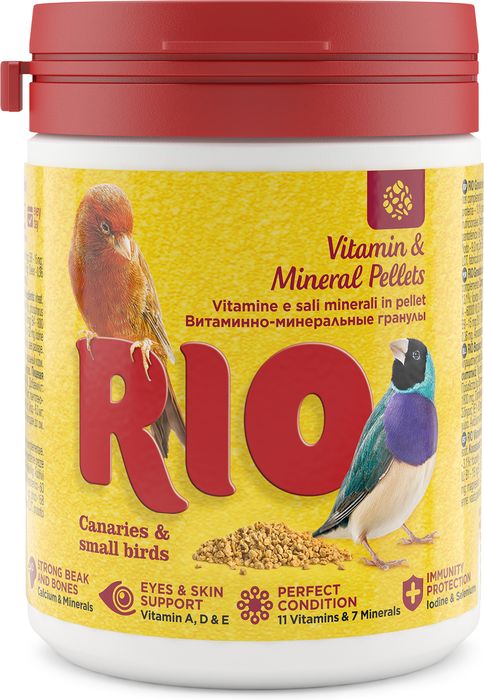 РИО Rio витаминно-минеральные гранулы для канареек, экзотов и других мелких птиц