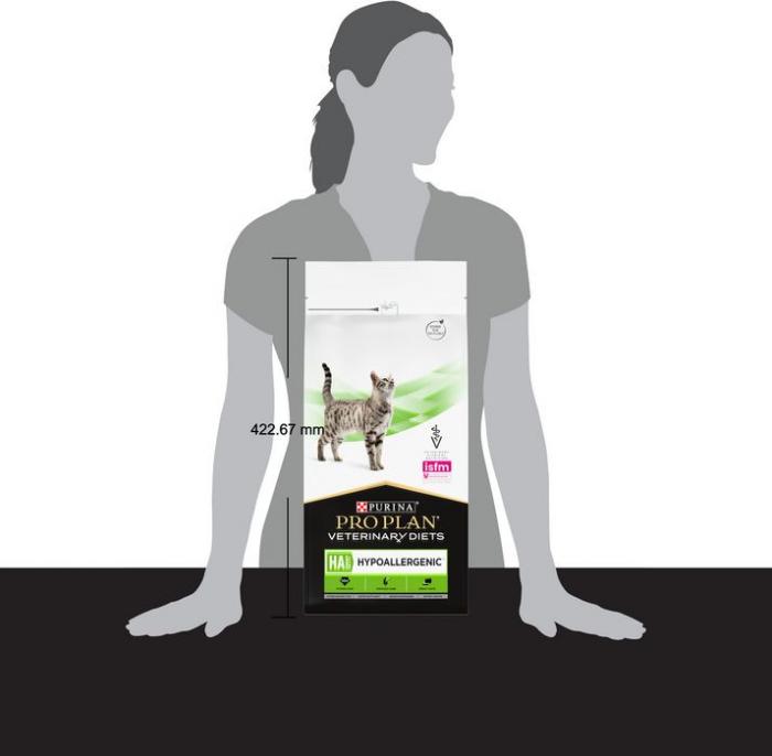 Сухой корм для котят и взрослых кошек диетический Pro Plan® Veterinary Diets HA ST/OX Hypoallergenic при пищевой непереносимости, Пакет