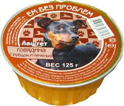 Ем Без Проблем влажный корм для собак с говядиной, рубцом и печенью