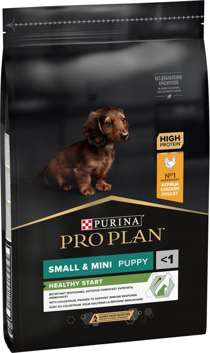 Сухой корм Pro Plan® Healthy Start для щенков мелких и карликовых пород, с высоким содержанием курицы