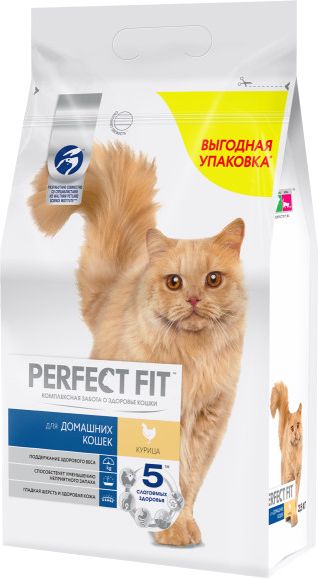 Perfect Fit корм для взрослых кошек всех пород, в домашних условиях, с курицей