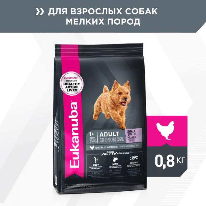 Eukanuba сухой корм для собак мелких пород с курицей