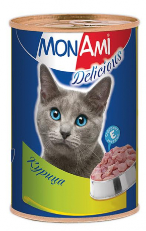 MonAmi влажный корм для кошек с цыпленком