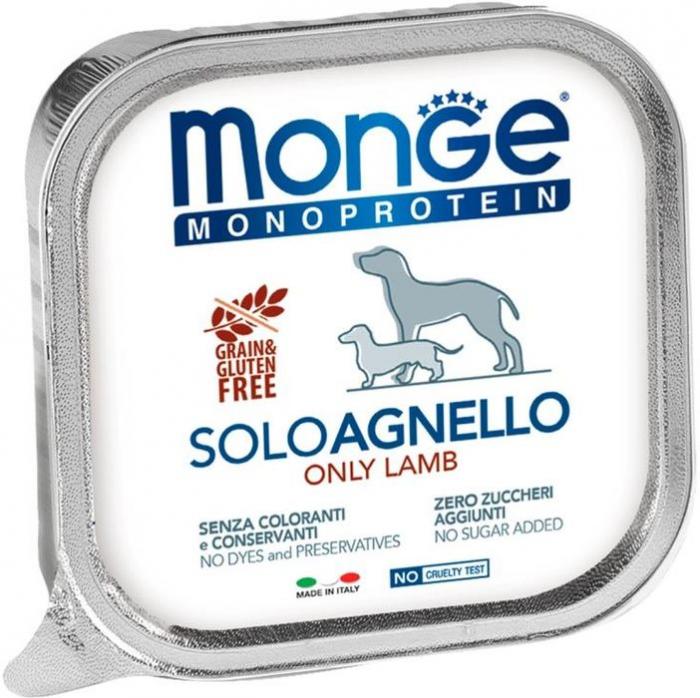 Monge Dog Monoproteico Solo влажный корм для собак паштет из ягненка