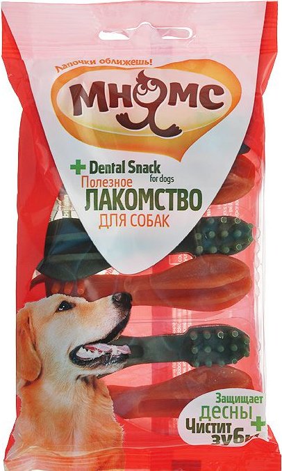 Мнямс Зубная щётка лакомство для собак