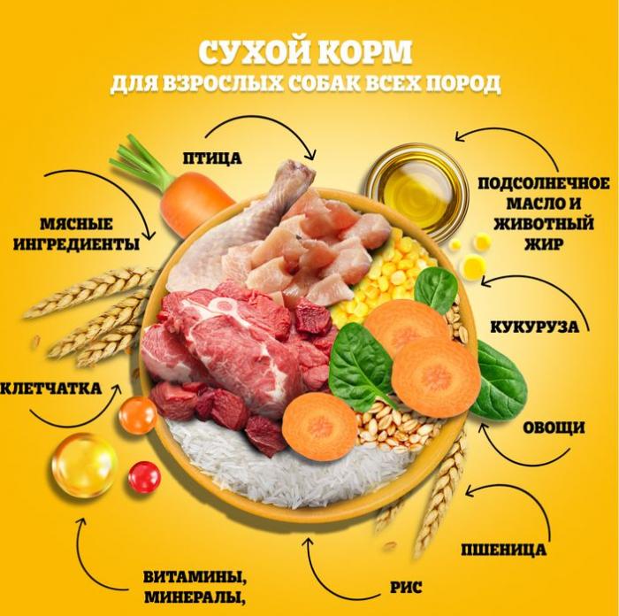 Pedigree сухой корм для собак всех пород с говядиной