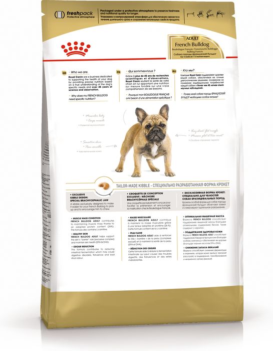 Royal Canin French Bulldog сухой корм для взрослых собак породы французский бульдог