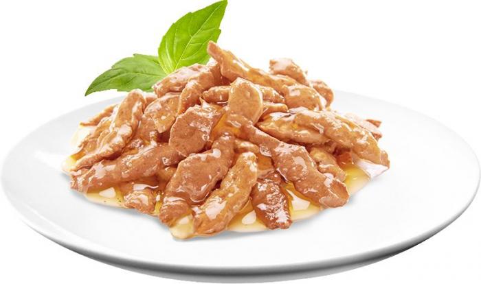 Sheba влажный корм для кошек, ломтики с курицей в соусе