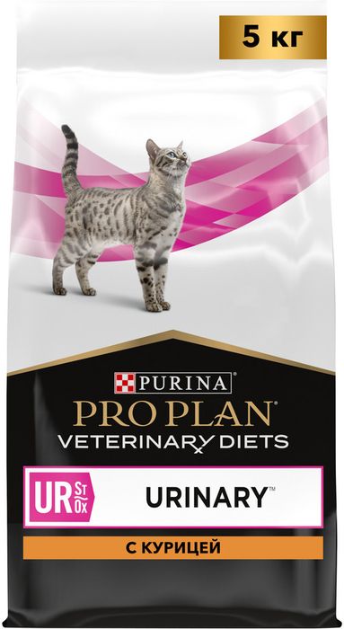 Сухой корм для кошек диетический Pro Plan® Veterinary Diets UR ST/OX Urinary при болезнях нижних отделов мочевыводящих путей, с курицей, Пакет