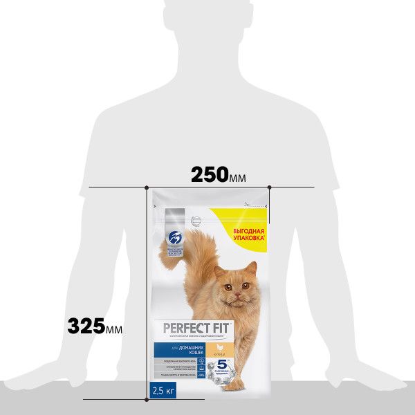 Perfect Fit корм для взрослых кошек всех пород, в домашних условиях, с курицей