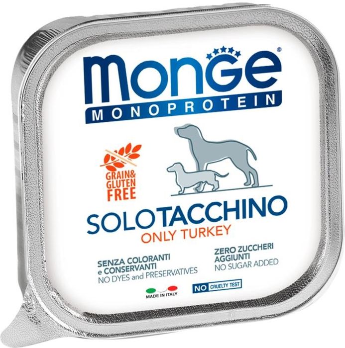 Monge Dog Monoproteico Solo влажный корм для собак паштет из индейки
