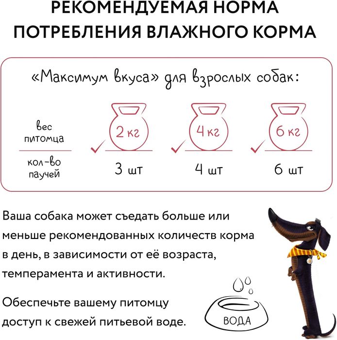 Мнямс Максимум вкуса влажный корм для собак, мясное рагу с телятиной и тыквой