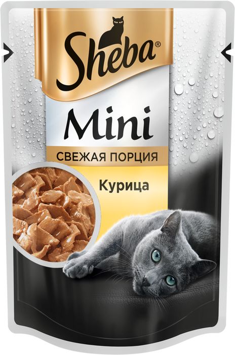 Sheba Mini влажный корм для кошек с курицей