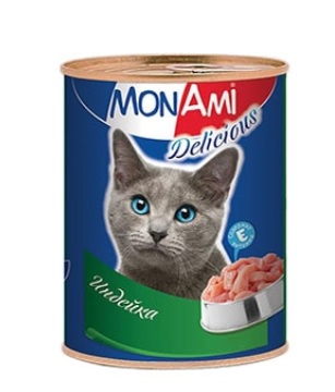 MonAmi влажный корм для кошек с индейкой