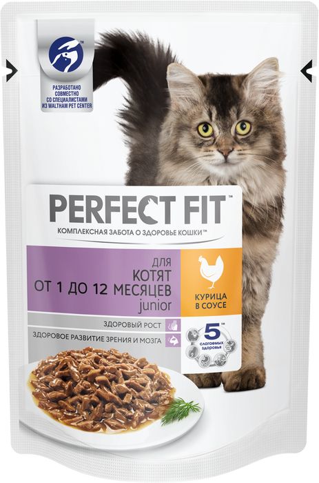 Perfect Fit Junior влажный корм для котят с курицей